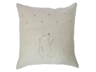 Декоративная подушка Арт-студии Решетняк Мишка со звездами