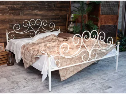 Кованая кровать Francesco Rossi Кармен с двумя спинками