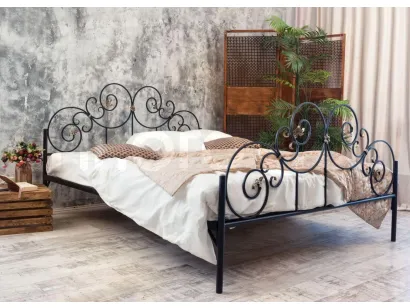 Кованая кровать Francesco Rossi Афина с двумя спинками